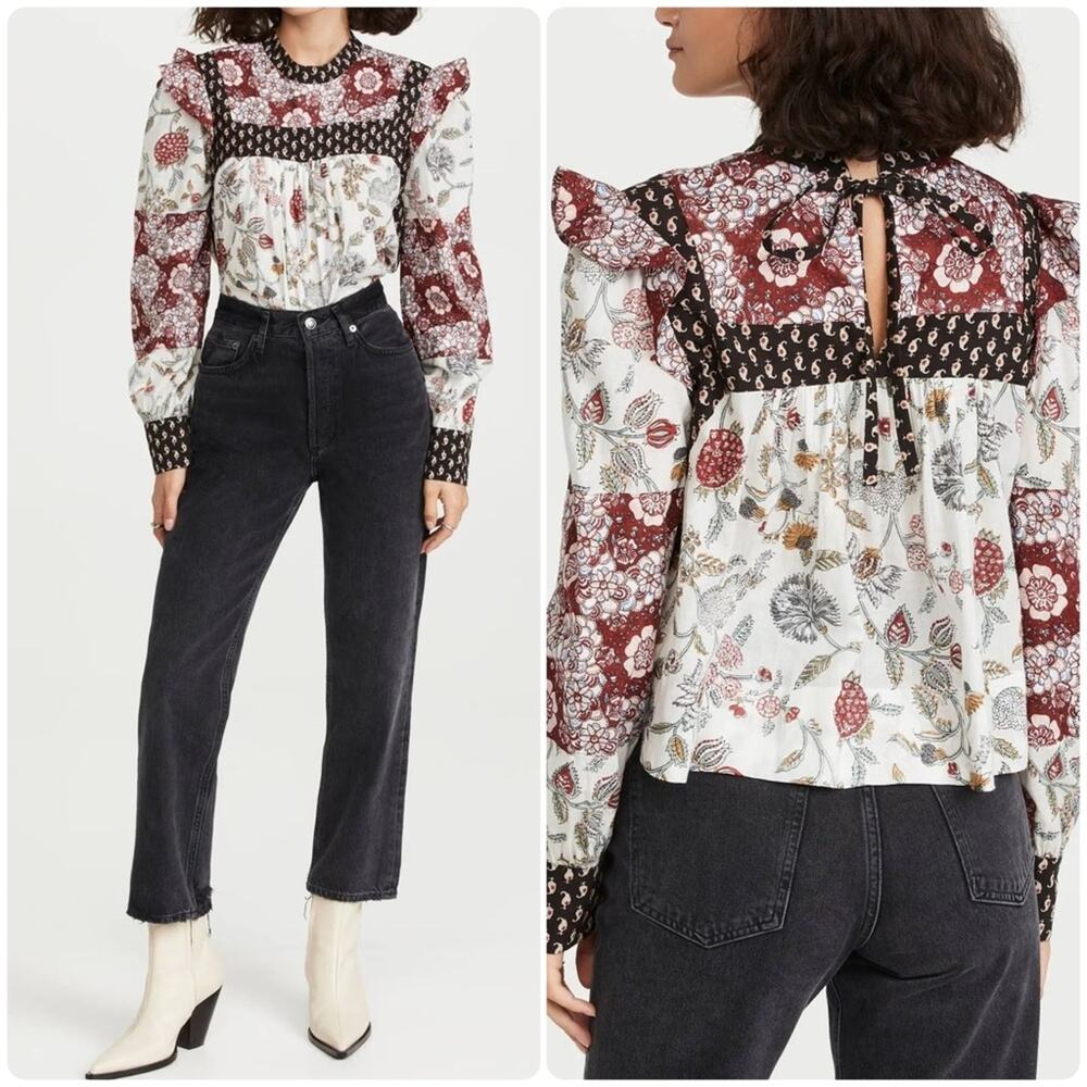 Alix of Bohemia Madeline Patchwork Top